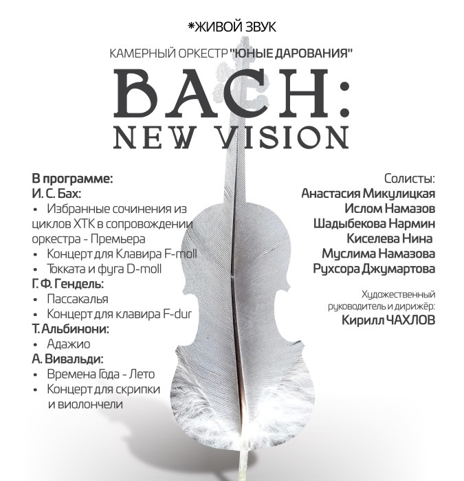 Камерные оркестр "Юные Дарования". BACH: New Vision