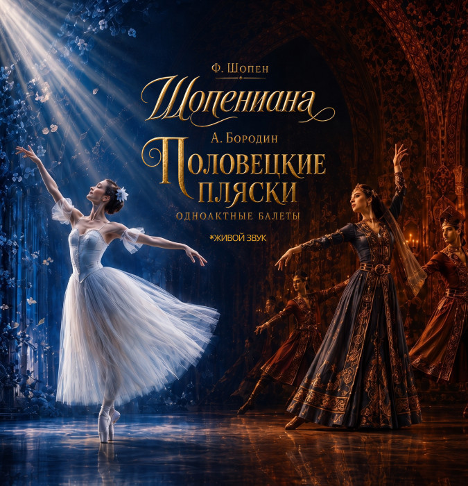 Ф.Шопен "Шопениана", А.Бородин "Половецкие пляски" одноактные балеты"