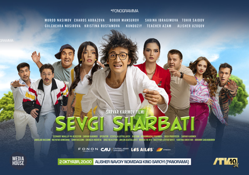 O’zbek kino yulduzlari ishtirokidagi “Sevgi sharbati” filmi yopiq namoyishi!