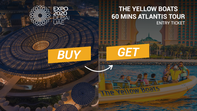 Expo 2020 Dubai - The Yellow Boats 60 mins Atlantis Tour Entry Ticket