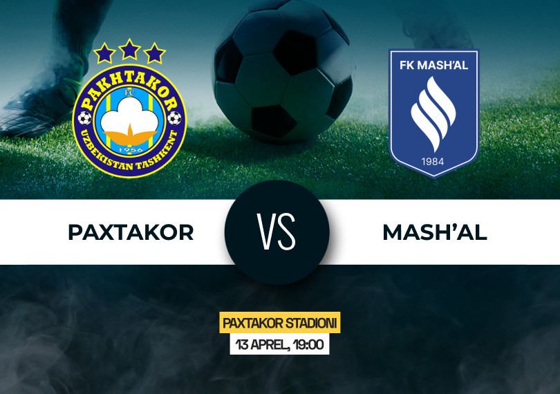 Paxtakor vs Mash'al