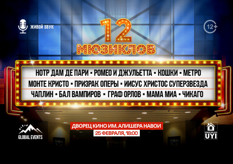 Музыкальное шоу «12 МЮЗИКЛОВ»