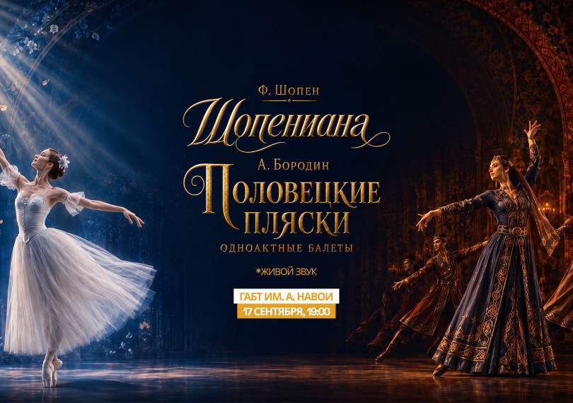 Ф.Шопен "Шопениана", А.Бородин "Половецкие пляски" одноактные балеты"