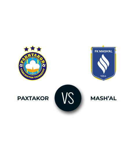 Paxtakor vs Mash'al