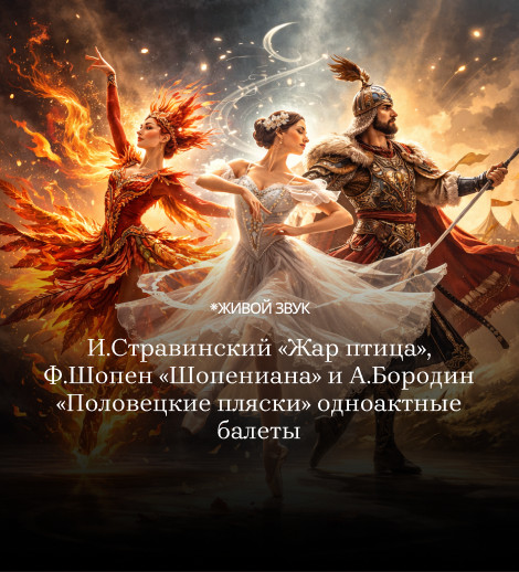 И.Стравинский «Жар птица», Ф.Шопен и А.Бородин «Половецкие пляски» одноактные балеты