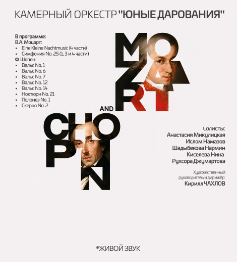 Mozart and Chopin. Камерный оркестр "Юные дарования"