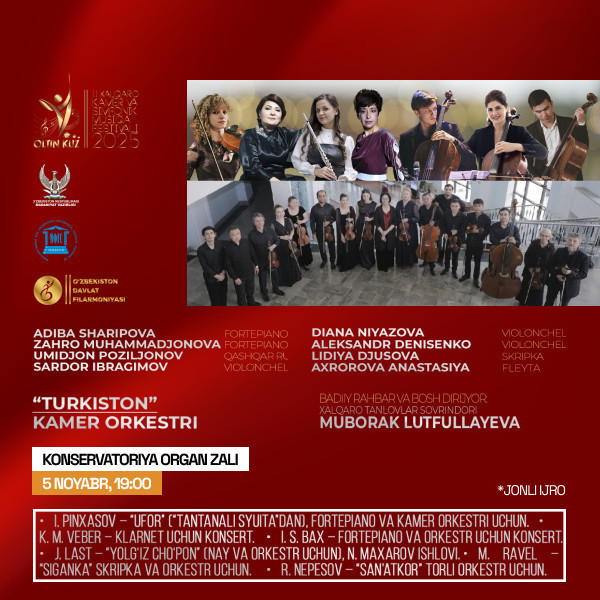 "Oltin kuz" fest Камерный оркестр "Туркистон"