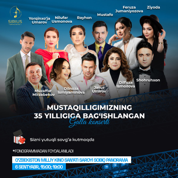 Mustaqillikning 35-yilligiga bag'ishlangan Gala konsert