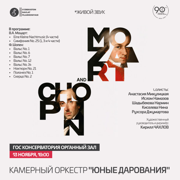Mozart and Chopin: "Young Talents" Chamber Orchestra