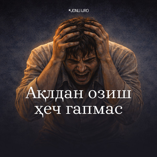 Ақлдан озиш ҳеч гапмас