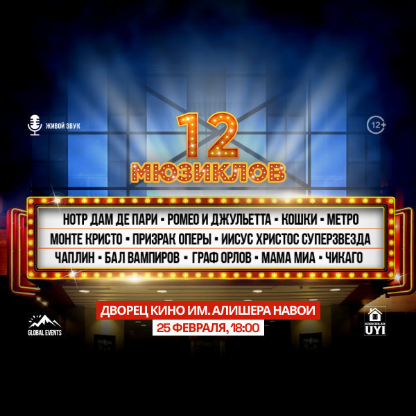 Музыкальное шоу «12 МЮЗИКЛОВ»